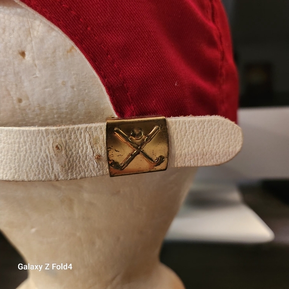 Vintage 70s State Farm Insurance Strap With Buckle Hat Rope Cap Made In USA OSFA - Picture 4 of 6